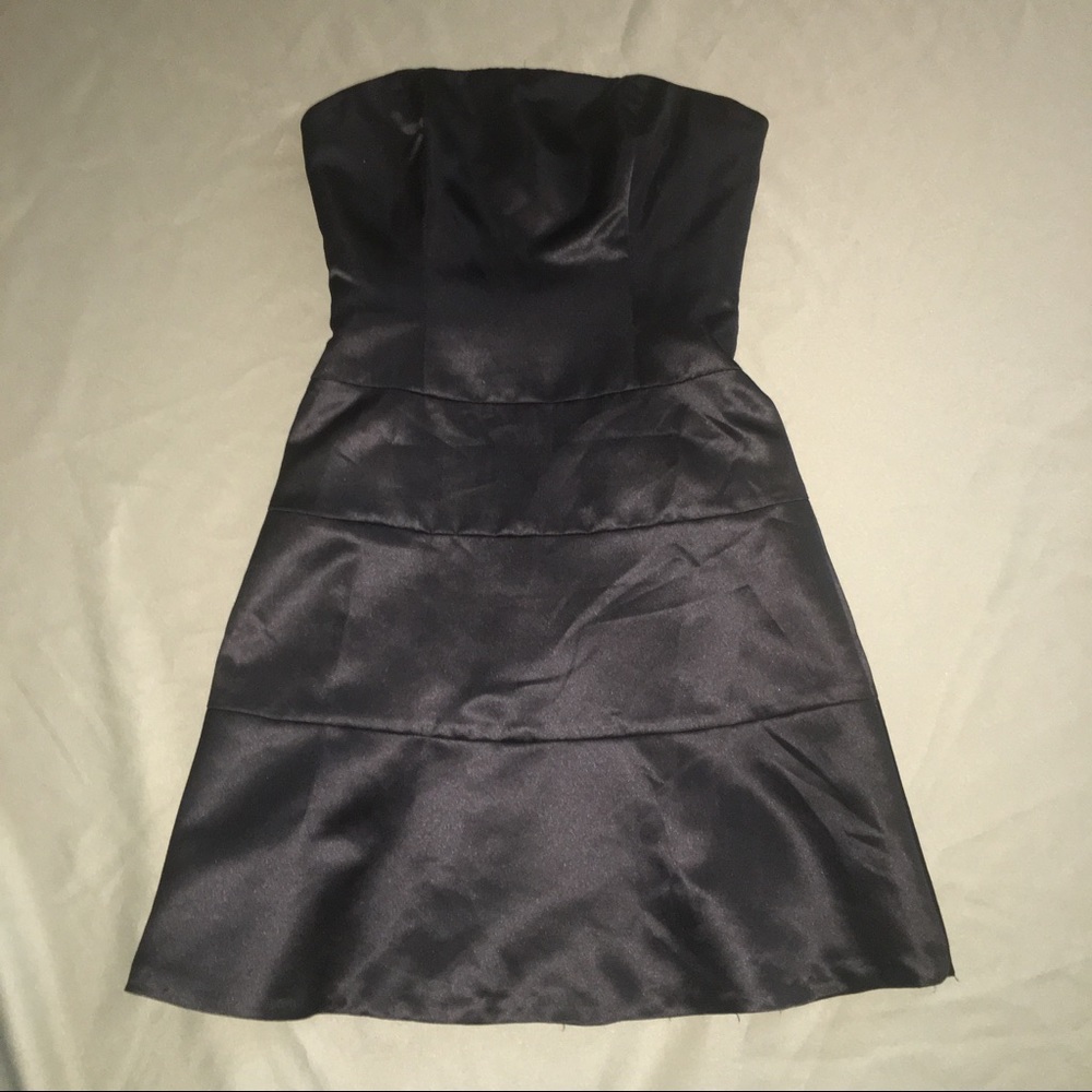 BCBG Strapless Cocktail Homecoming Dress 0 Black